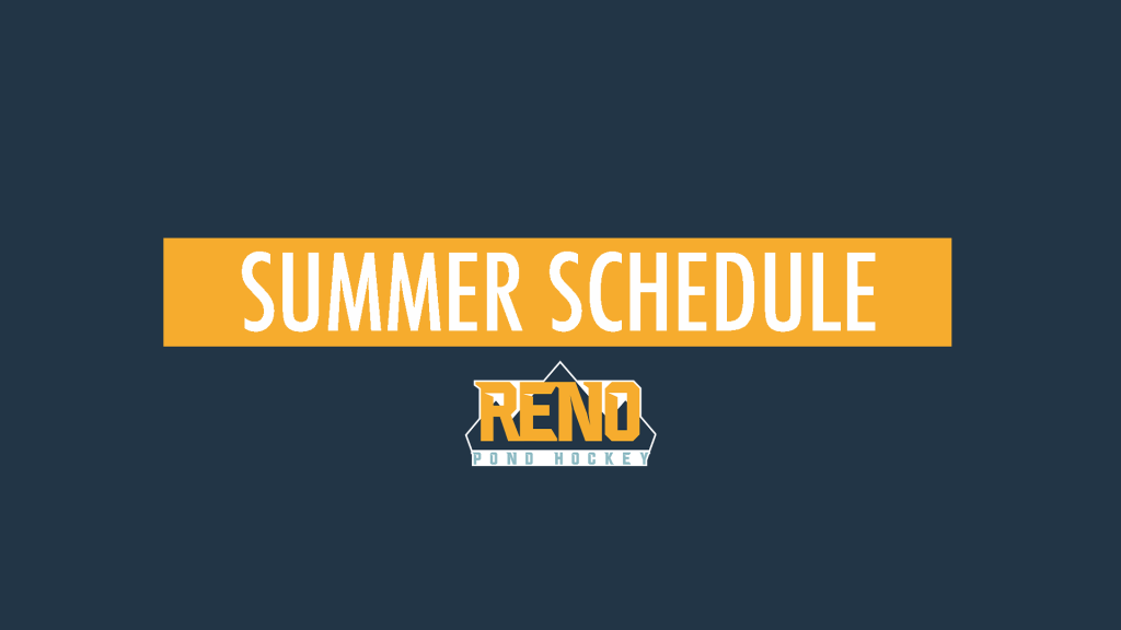 Reno Pond Hockey Downloadable Summer RIAL&nbsp;Schedule