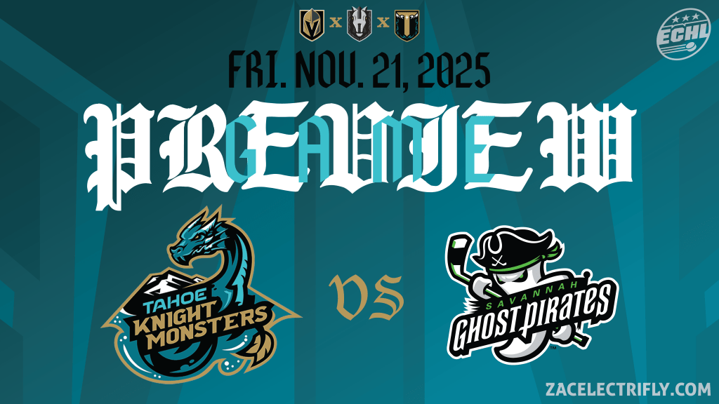 Game Preview | Tahoe Knight Monsters VS Savannah Ghost Pirates | Friday, November&nbsp;21st